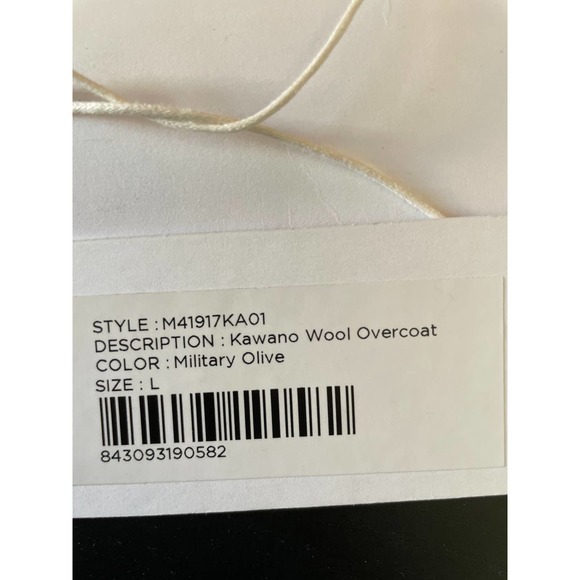 Saturdays New York City Kawano Wool Overcoat Large - Picture 10 of 12